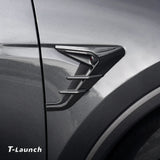 ABS Turn Signal & Side Camera Covers with Air Blades for Tesla Model Y L 6-Seater 2026+