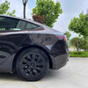 Tesla Model 3 Wheel Cover Uberturbine Style Hubcaps 18 Inch Matte Black