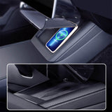 Compact Under-Screen Storage with Non-Slip Mat For Tesla Model 3 & Y 2017-2025+
