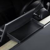 Compact Under-Screen Storage with Non-Slip Mat For Tesla Model 3 & Y 2017-2025+