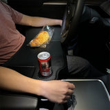 Universal Foldable Car Tray Table for Tesla Model S, X, 3, Y | Multi-Functional Travel Desk for Work, Dining & Makeup