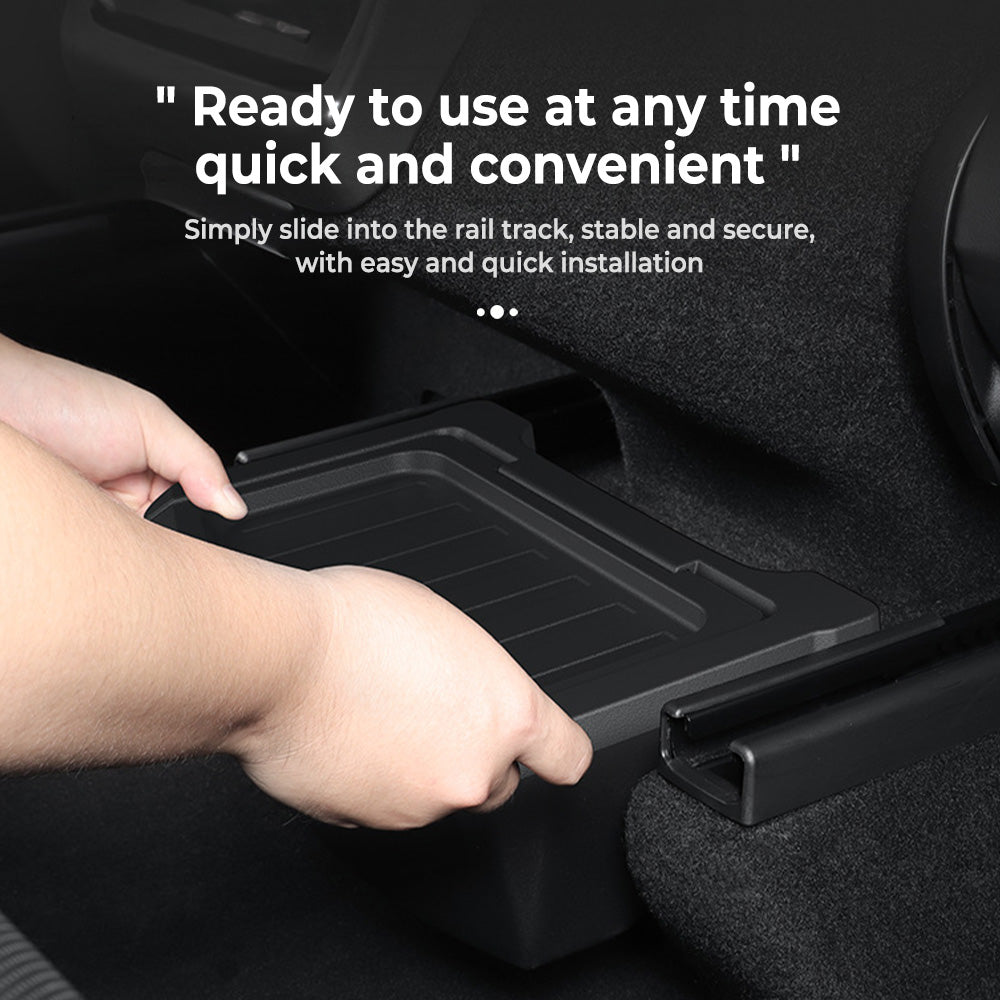 Upgraded Rear Center Console Storage Box for 2025+ Tesla Model Y Juniper