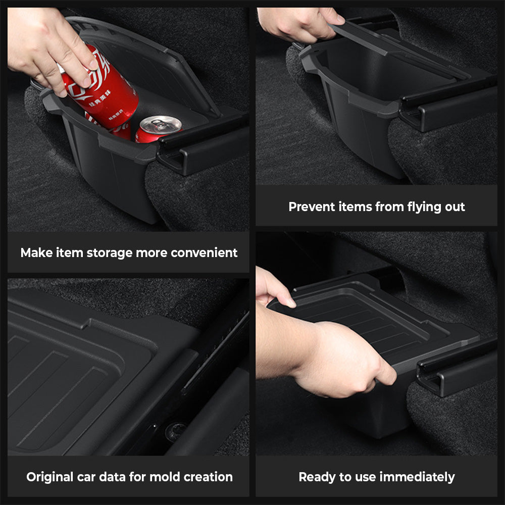 Upgraded Rear Center Console Storage Box for 2025+ Tesla Model Y Juniper