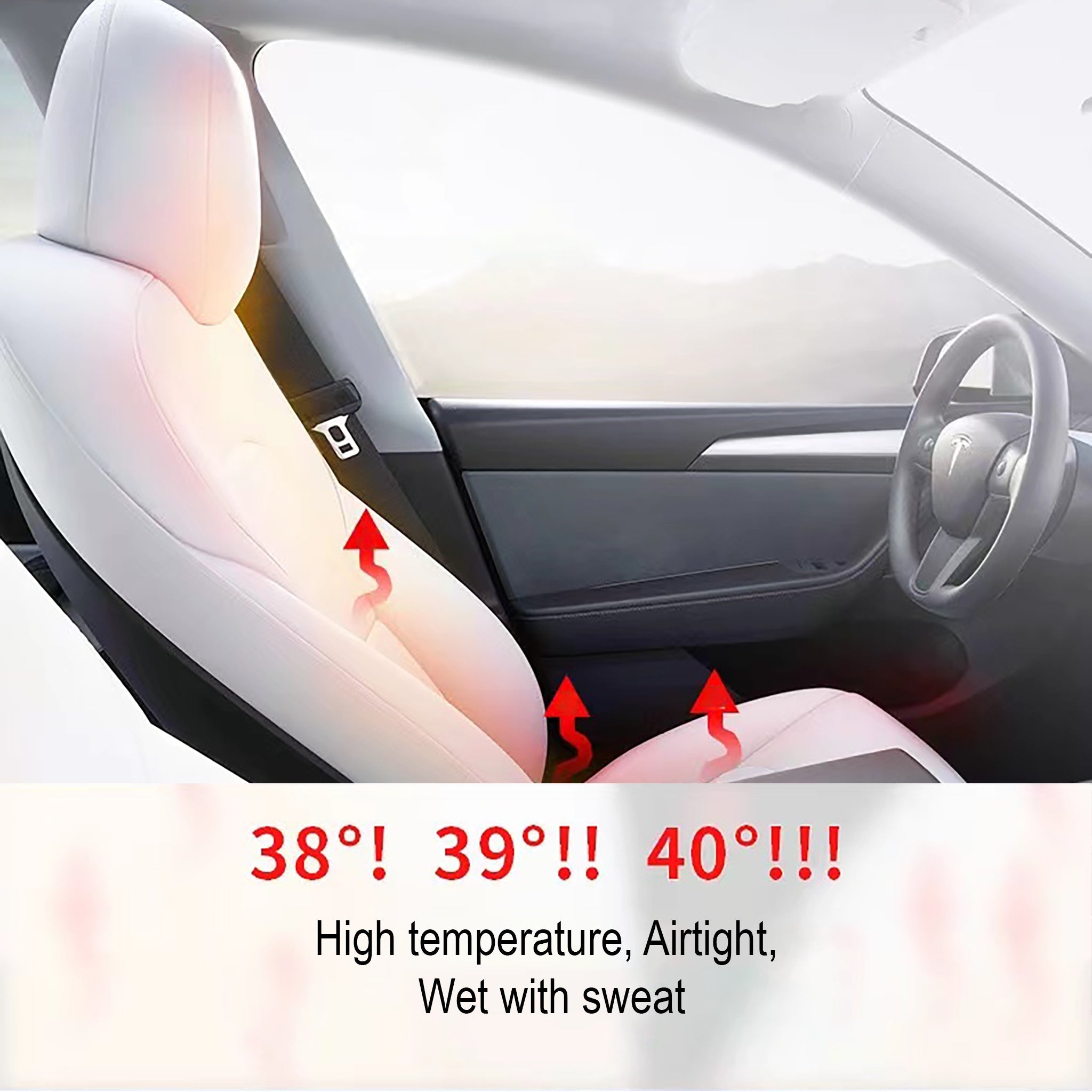 Tesla Ventilated Cooling Seat Cushion – Breathable Summer Comfort with Auto Start & 10 Silent Fans