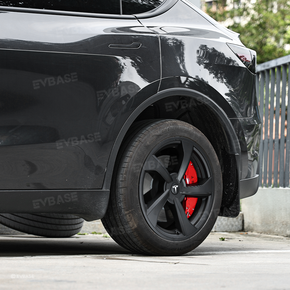Wheel Covers for Model Y Juniper 19" Crossflow Wheels OEM-Style Black Wheel Caps 4PCS