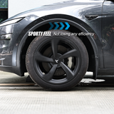 Wheel Covers for Model Y Juniper 19" Crossflow Wheels OEM-Style Black Wheel Caps 4PCS