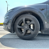 Wheel Covers for Model Y Juniper 19" Crossflow Wheels OEM-Style Black Wheel Caps 4PCS