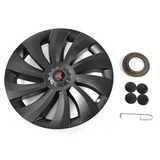 Wheel Covers for Tesla Model Y Juniper 19" Crossflow Wheels Überturbine Style Hubcaps Upgrade 2.0