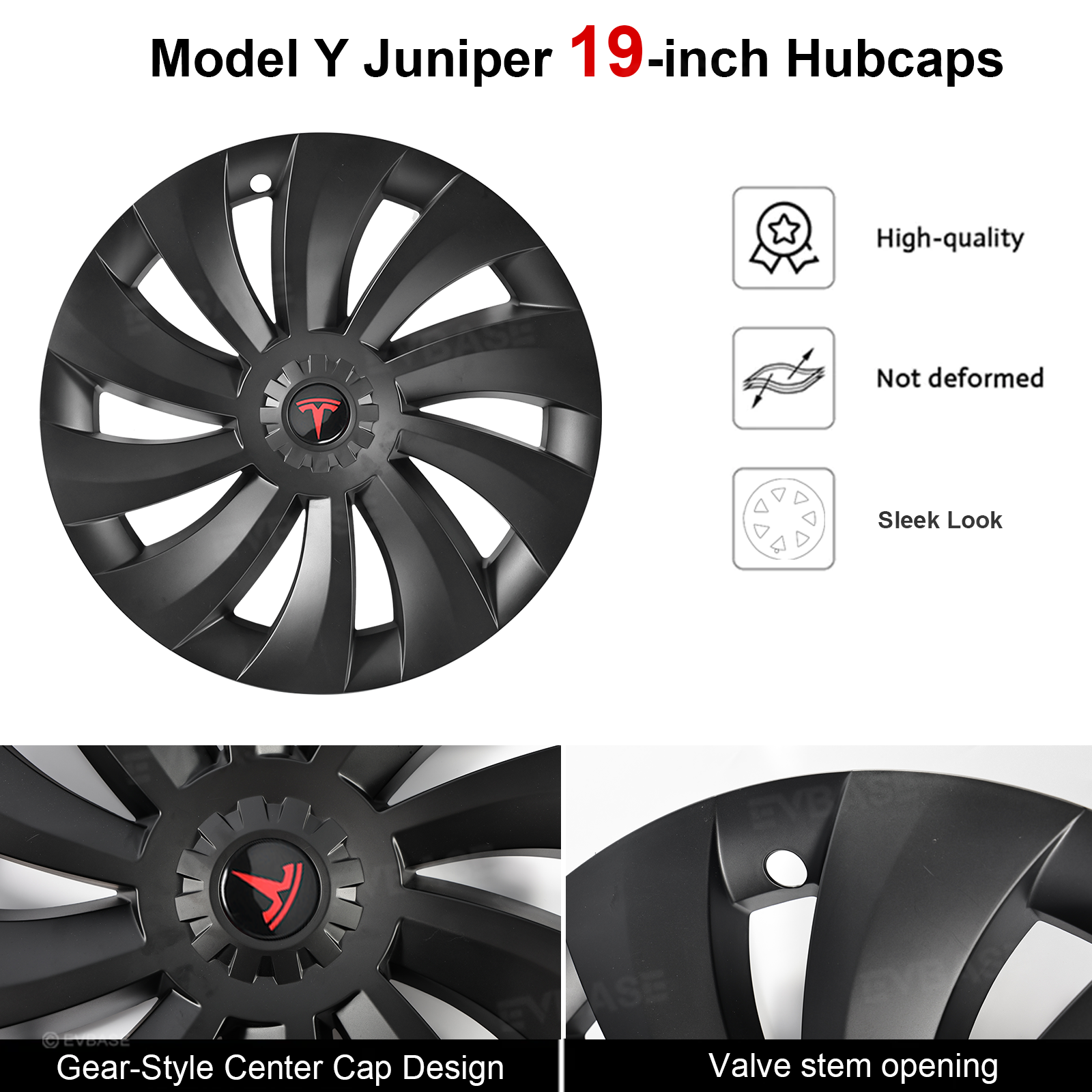 Tessgo 19" Überturbine Style 2.0 Wheel Covers for Tesla Model Y Juniper