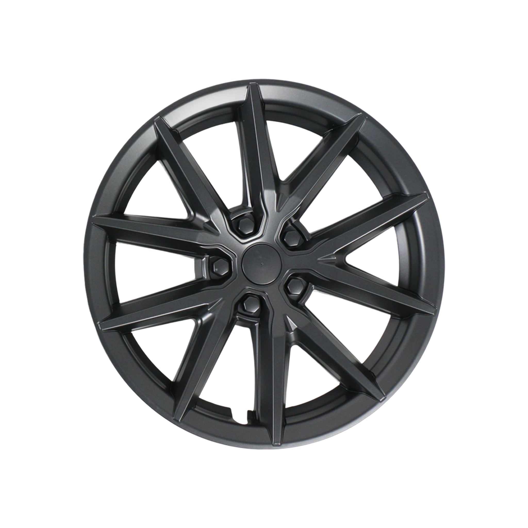 Model 3 AMG-Style Wheel Hub Caps Aero Wheel Covers - Front View