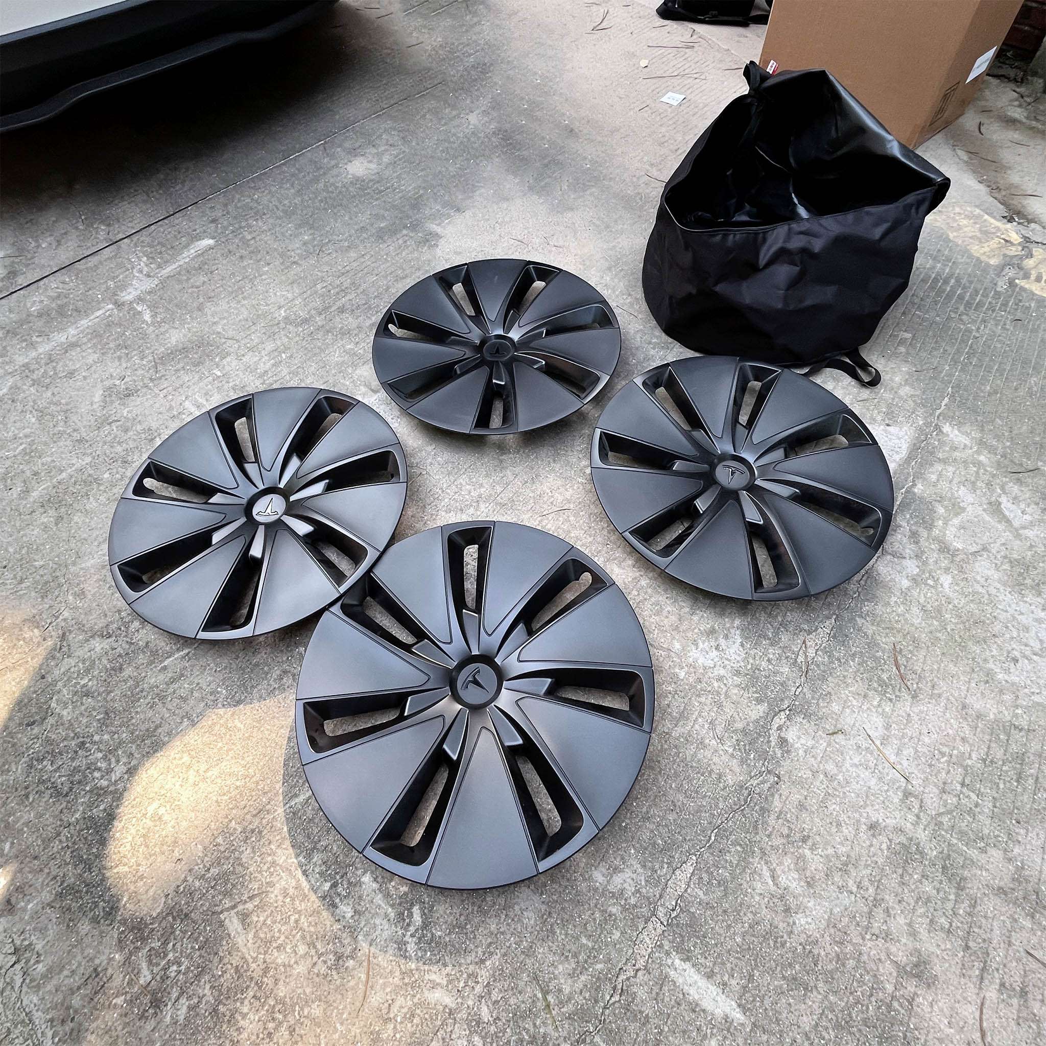 Wheel Cover Storage Carrying Bag for 2017-2024+ Tesla Model 3 / Y