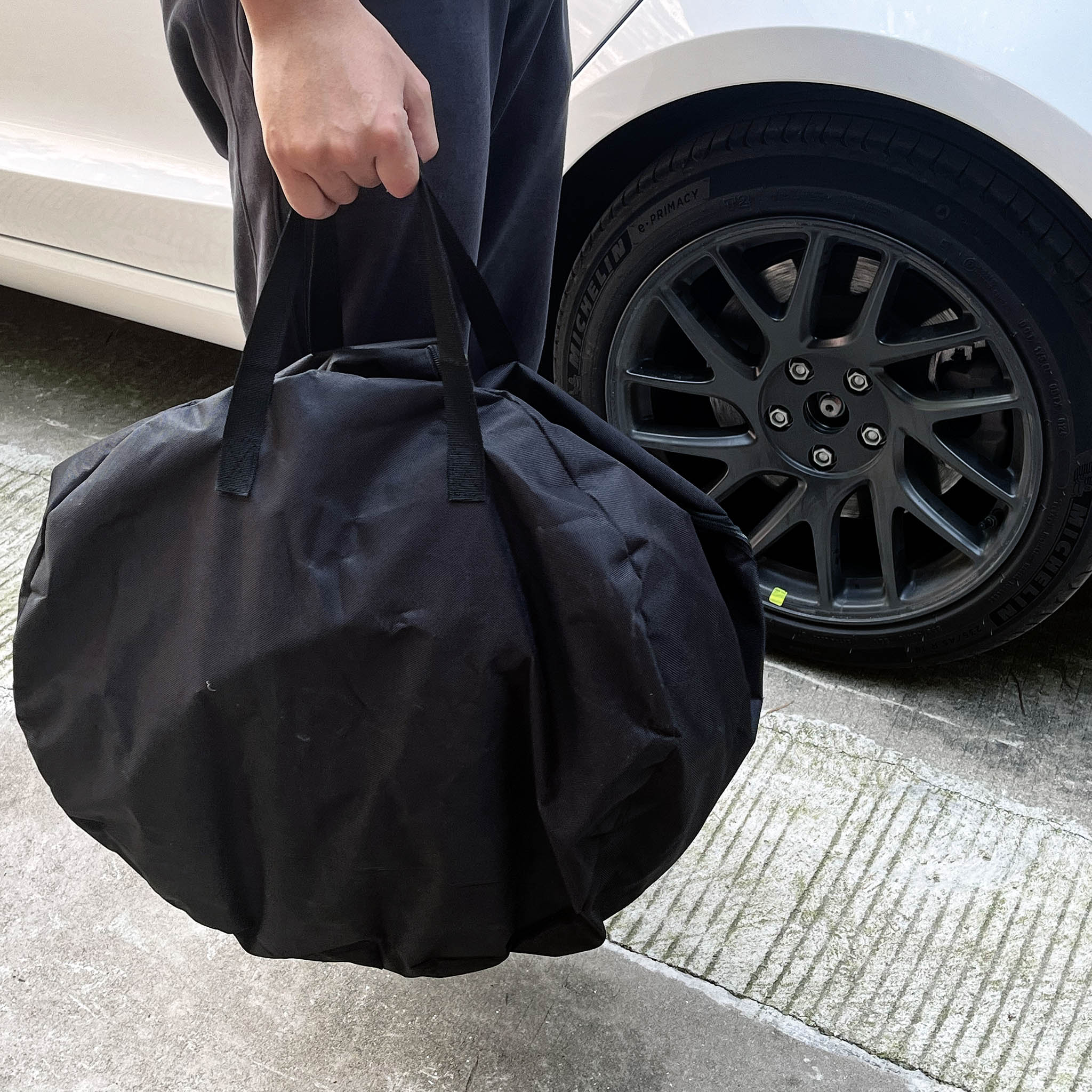 Wheel Cover Storage Carrying Bag for 2017-2024+ Tesla Model 3 / Y