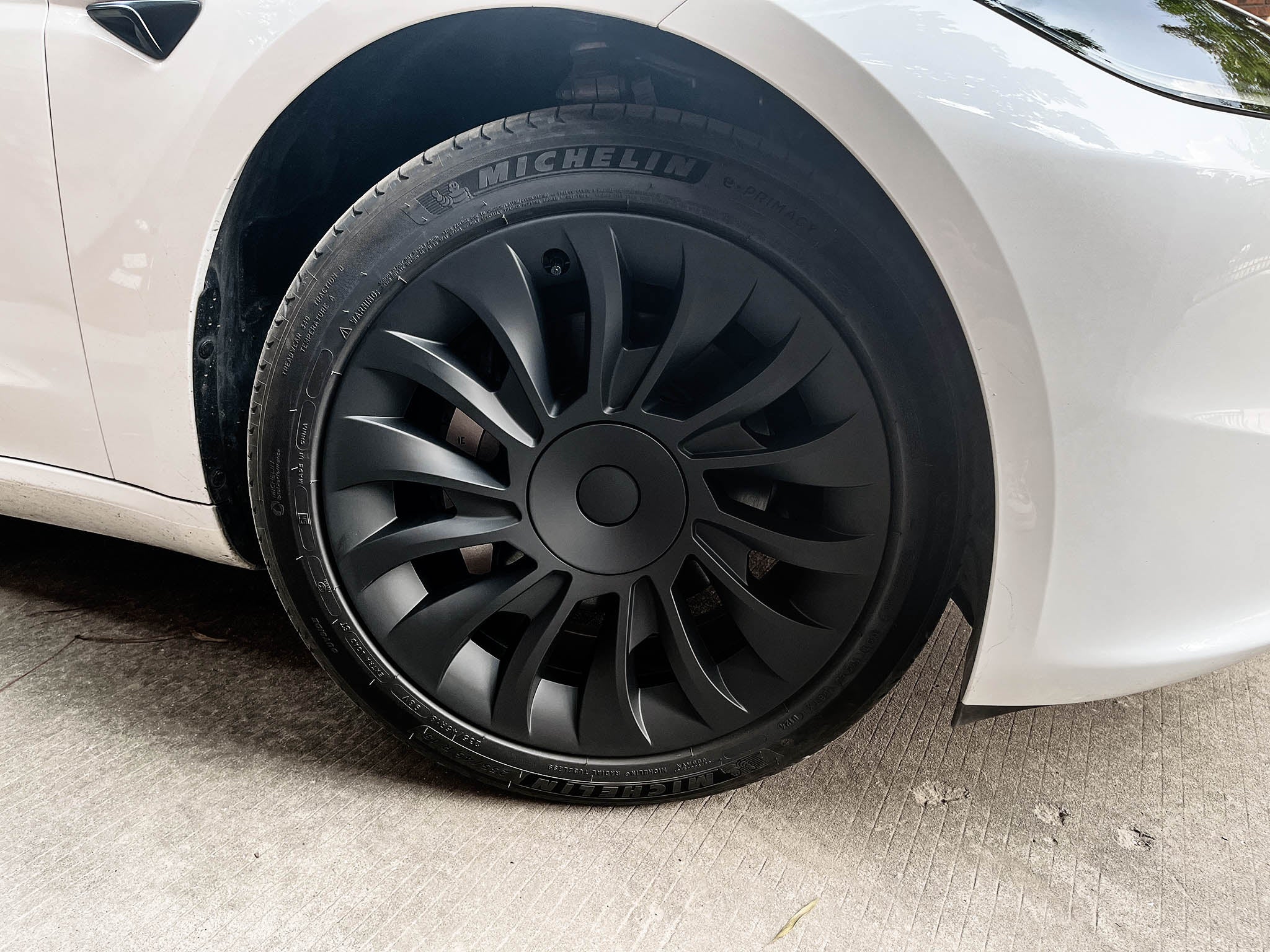 4pcs Replacement Hub Caps Compatible with Tesla Model 3 Highland