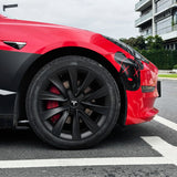 Nova-Style Wheel Covers for Tesla Model 3 (2017–2023.09) – 18” Aero Wheels – Matte Black & Silver – OEM-Fit Rim Protectors