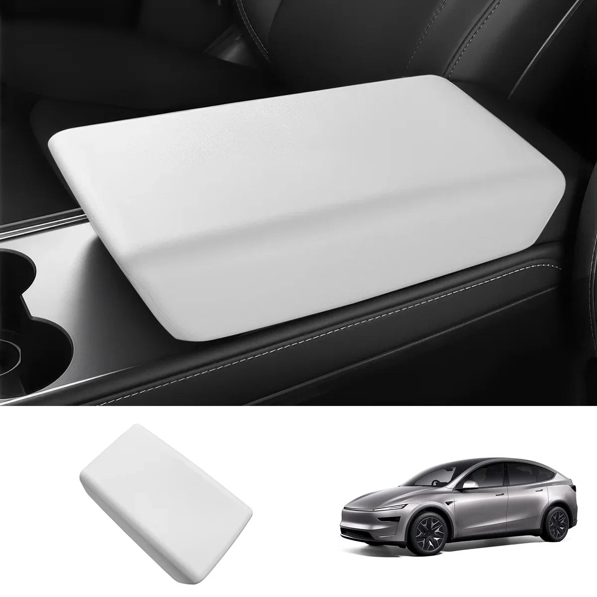 TPE Center Console Armrest Cover for Tesla Model Y L 2026+
