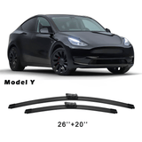 2 Wipers Factory Replacement for Tesla Model 3 & Model Y – Streak-Free Windshield Blades