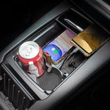 Wireless Phone Charging Organizer with Cup Holder for Tesla Pre-refresh Model S / X
