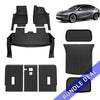 Tessgo Custom-Fit All-Weather Floor Mats for Tesla Model Y Juniper 2025+ RHD Full Interior Set
