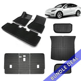 Bundle: Model Y Floor Mats & Liners Full Set 9 PCS (floor mat with carpets)