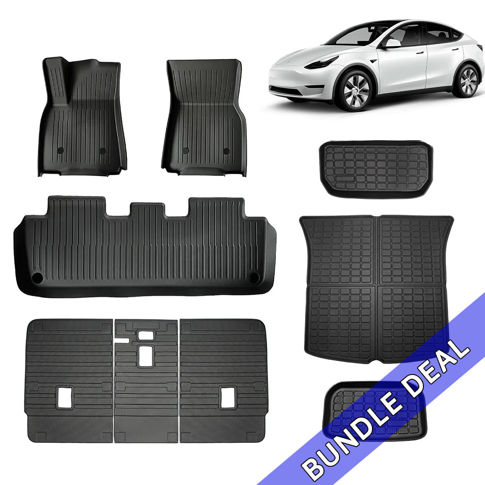 Bundle: Model Y Floor Mats & Liners Full Set 9 PCS
