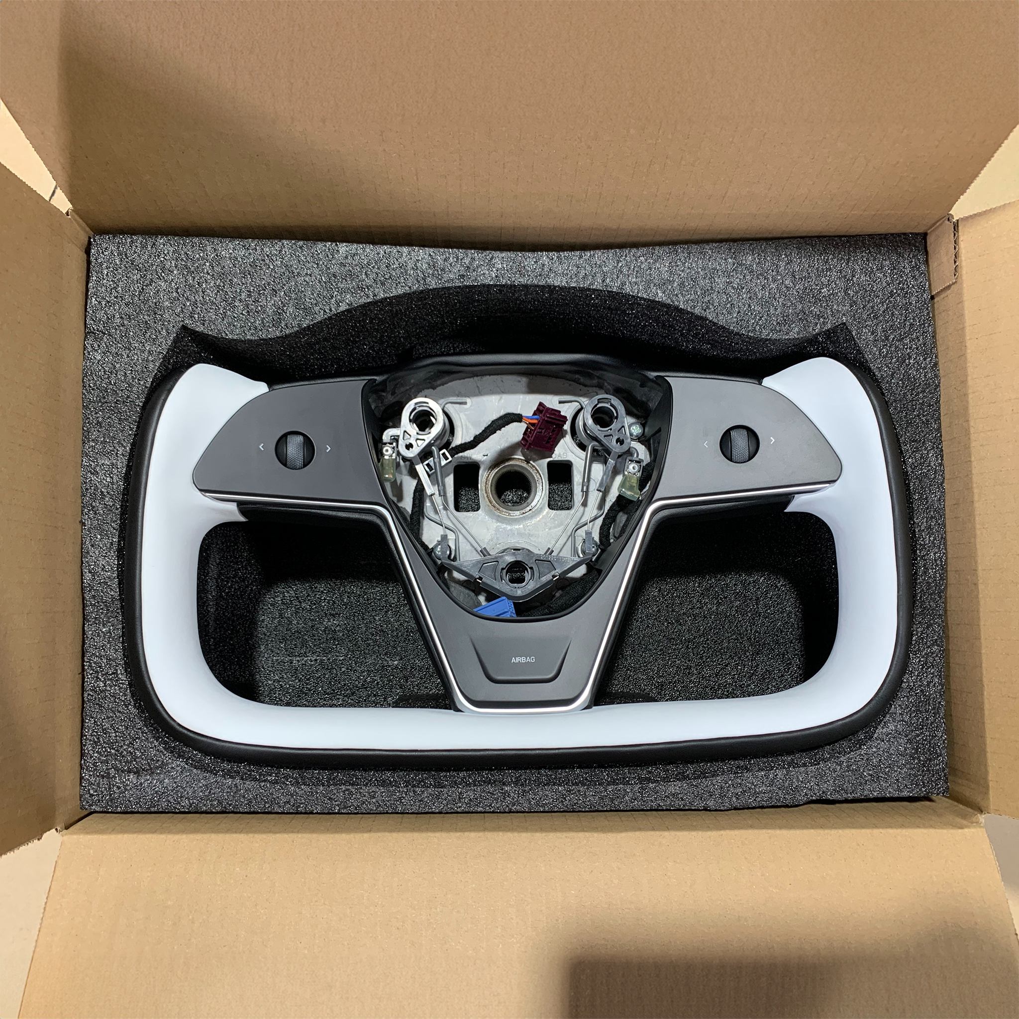 Yoke-Inspired Steering Wheel for Tesla Model 3 & Y