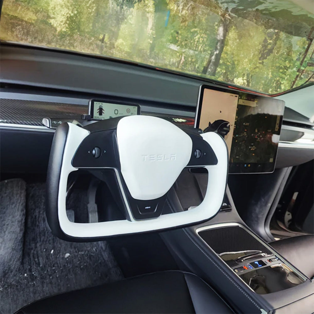 Yoke-Inspired Steering Wheel for Tesla Model 3 & Y