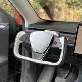 Yoke-Inspired Steering Wheel for Tesla Model 3 & Y