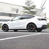Model Y Juniper 19" Wheel Covers with Futuristic Off-Road Style Hubcaps Full Rim Protectors for Tesla
