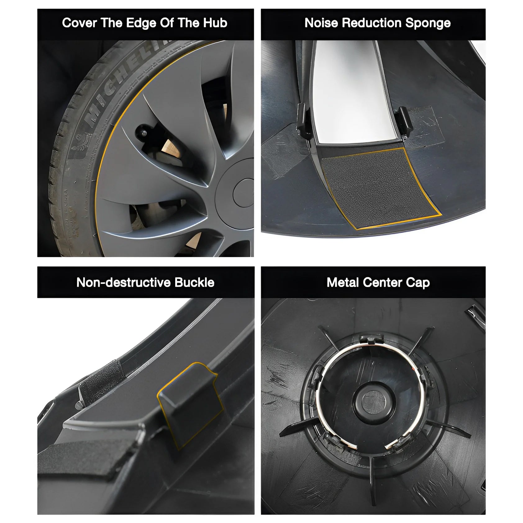 Tessgo OEM Upgrade Style 19" Wheel Covers for Model Y