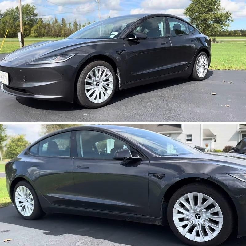 Tessgo 18" Nova Style Dual-Color Wheel Covers for Tesla Model 3 Highland