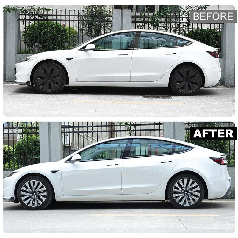 Tessgo 18" Nova Style Dual-Color Wheel Covers for Tesla Model 3 Highland