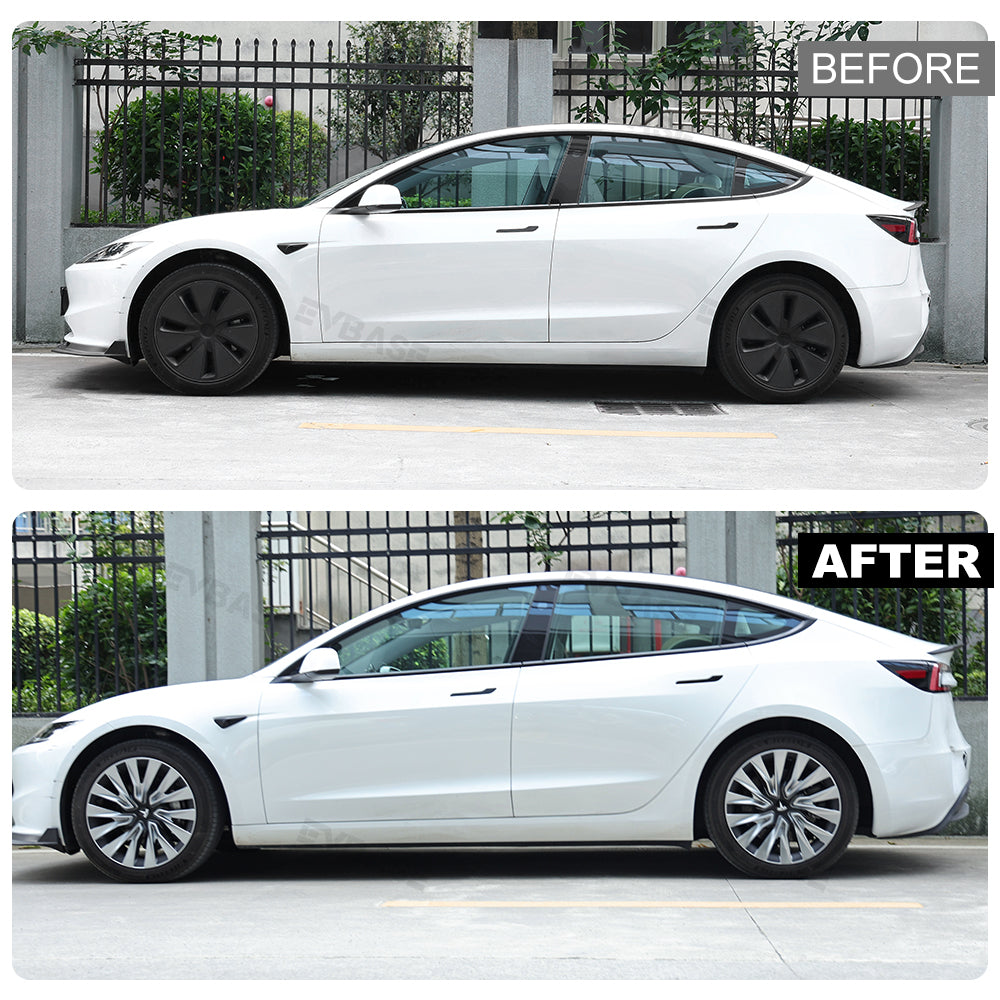 Tessgo 18" Nova Style Dual-Color Wheel Covers for Tesla Model 3 Highland