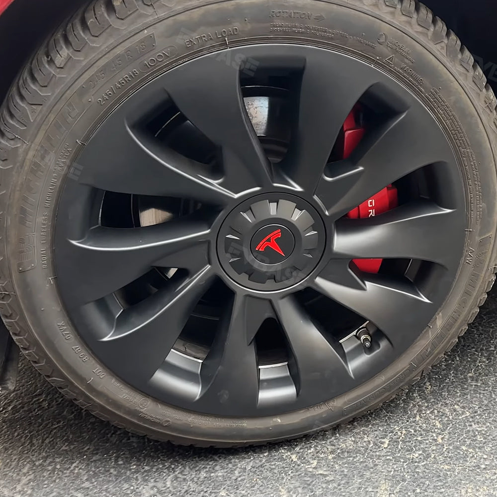 Model 3 18 inch Überturbine Wheel Cover For Tesla 3 18inch Aero Wheel Caps Matte 4PCS