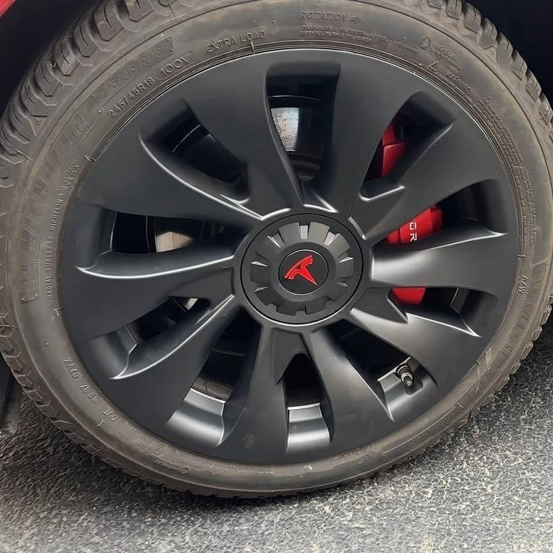 TESSGO Model 3 18 inch Überturbine Wheel Cover For Tesla 3 18inch Aero Wheel Caps Matte 4PCS