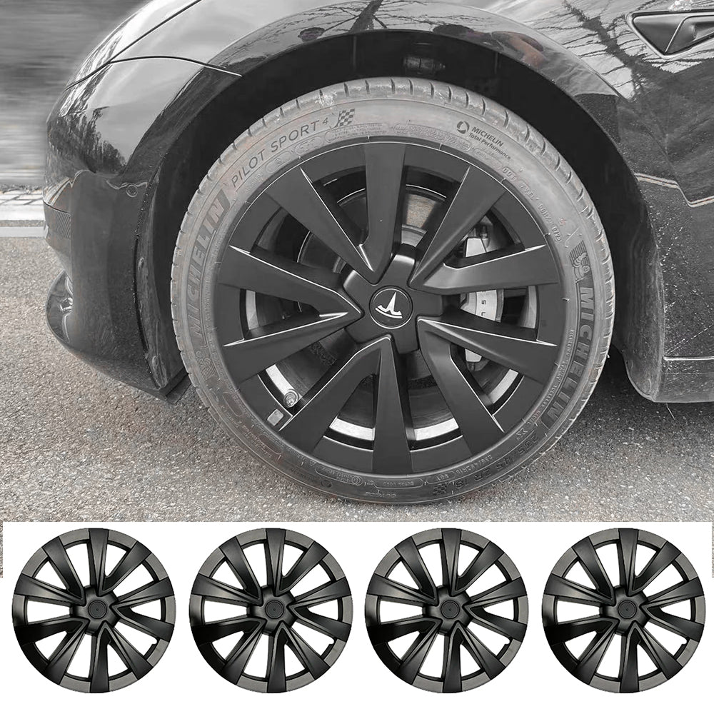 Tessgo Tesla Model 3 Wheel Cover 18 Inch Hubcap Inspired by Model 3 Sport Wheels Exterior Accessories Upgrade 2021-2023.10
