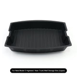Rear Trunk Well Storage Organizer Boxes for Tesla Model 3 Highland 2024+