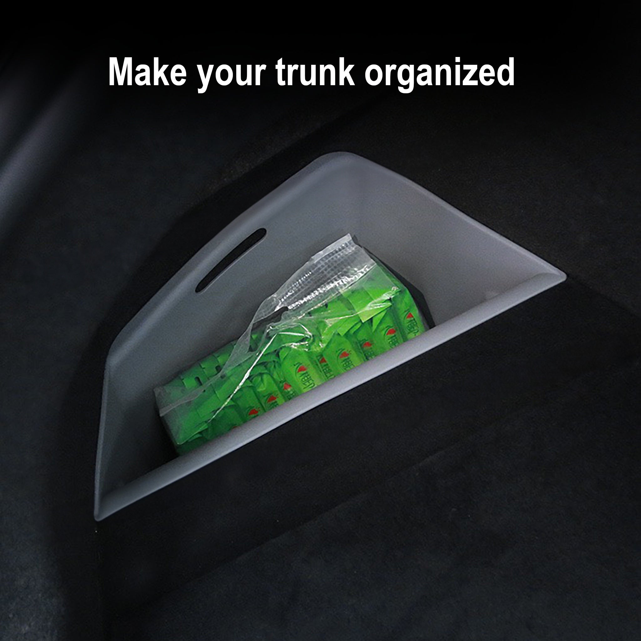Rear Trunk Side Storage Box for Tesla Refreshed Model S 2021-2026