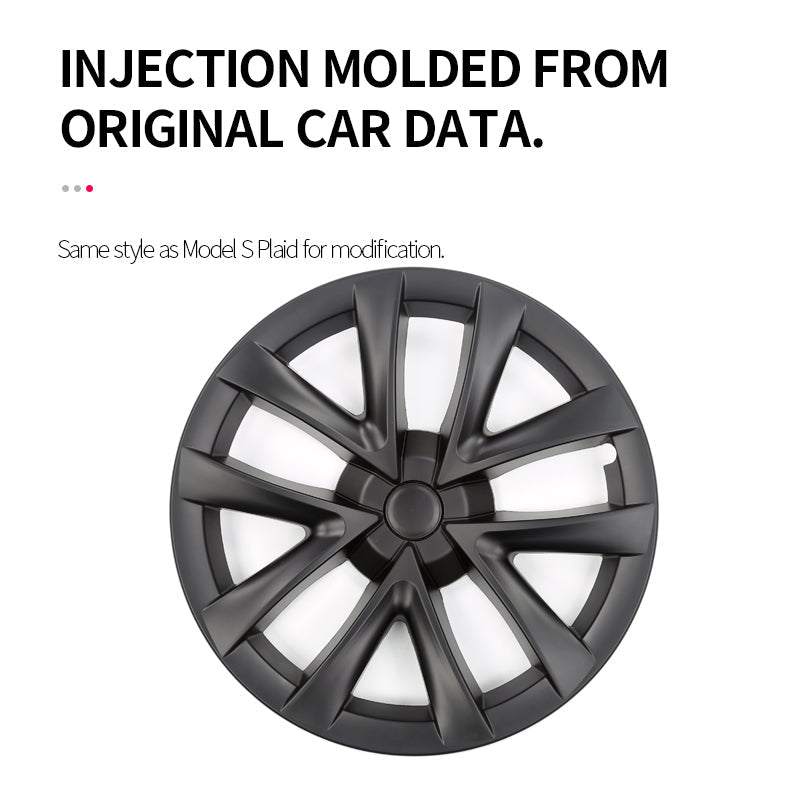 18-inch Arachnid-style wheel covers for Model 3 Highland