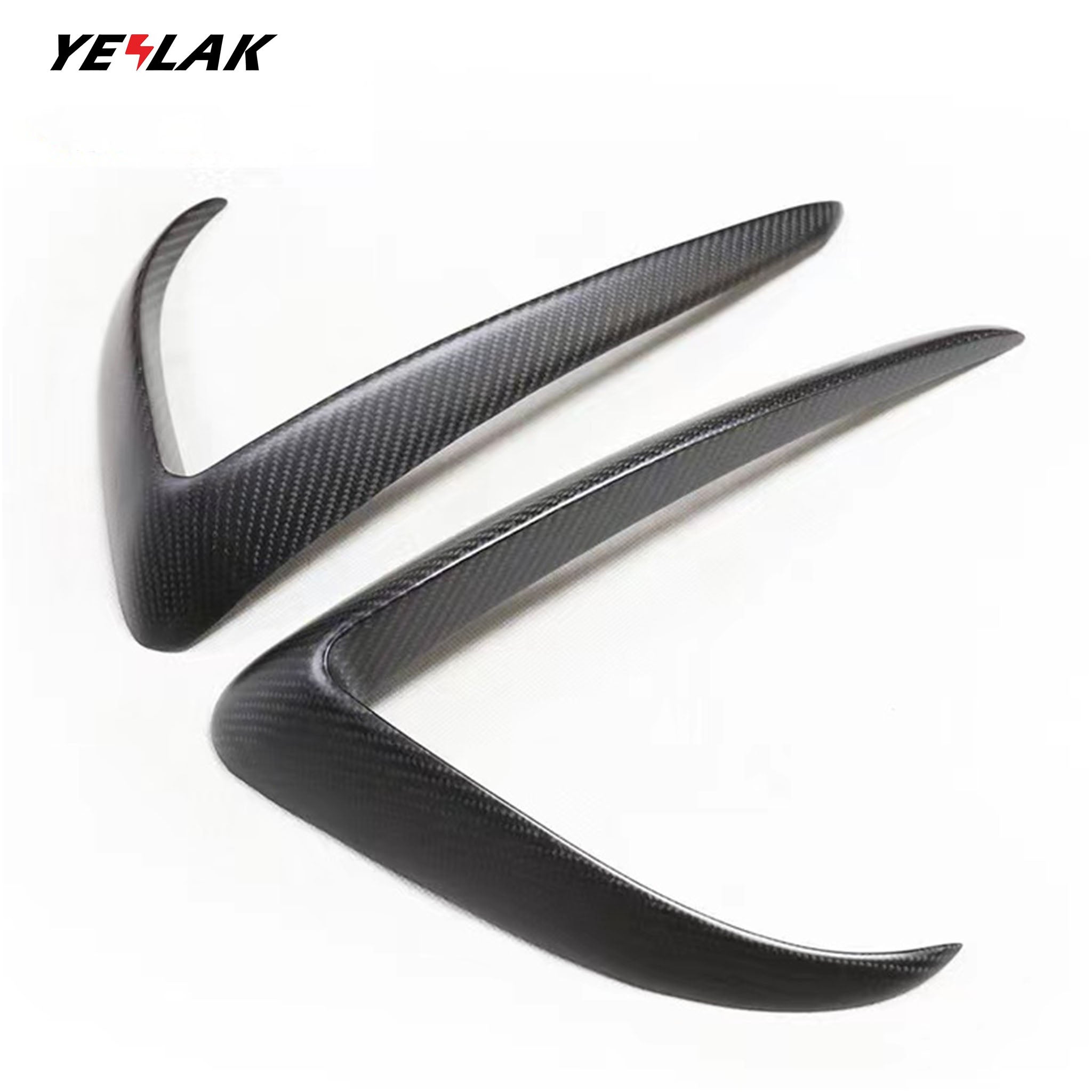 Real Carbon Fiber Fog Light Trim for Tesla Model 3&Y-Teego