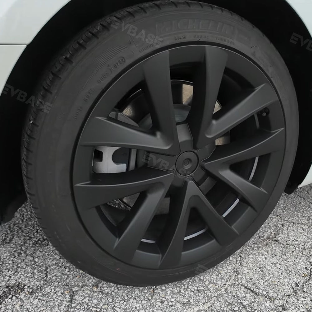 Tesla Model 3 Arachnid Wheel Cover 4PCS Tessgo 18 Inch Sport Model S Plaid Version Wheel Cap Matte 2017-2023 Year