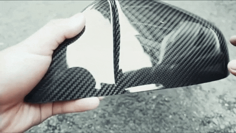 Premium Carbon Fiber Mirror Caps for Tesla Model S & X | Genuine Molded Racing Design 14-26