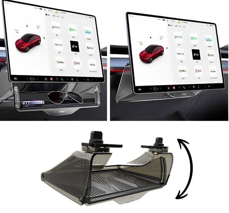 Hidden Central Control Screen Lower Storage Box for Tesla Model 3/Y 2017-2026