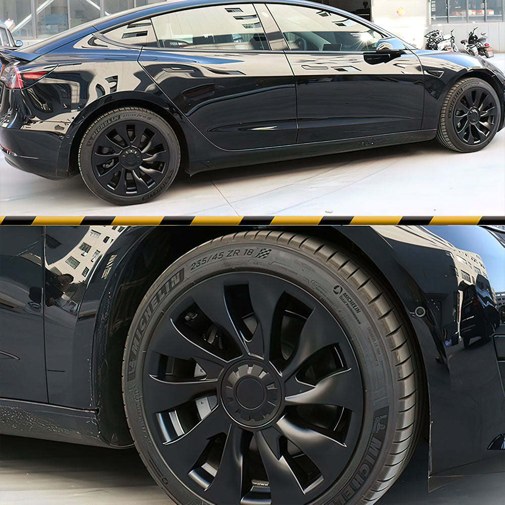 Model 3 18 inch Überturbine Wheel Cover For Tesla 3 18inch Aero Wheel Caps Matte 4PCS