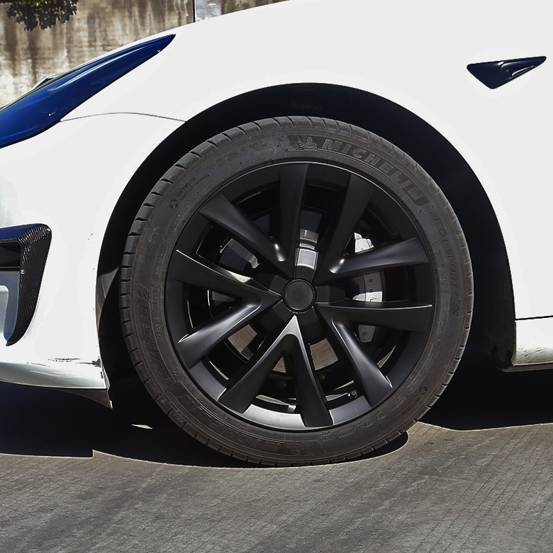 Tesla Model 3 Arachnid Wheel Cover 4PCS TESSGO 18 Inch Sport Model0 S Plaid Version Wheel Cap Matte 2017-2023 Year