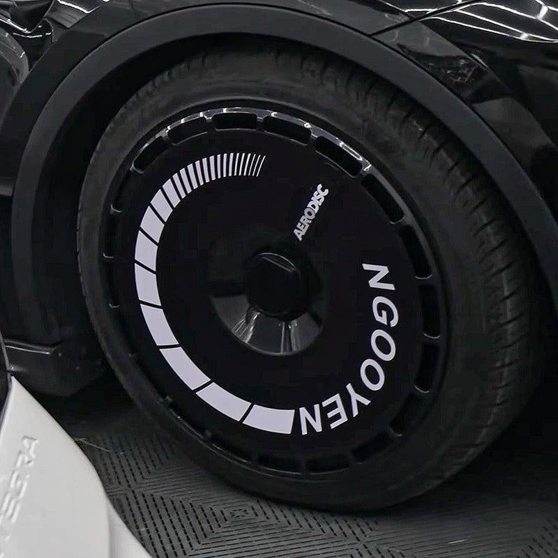 DIY Tesla Model 3/Y Custom Graphic Aerodisc Wheel Covers 4PCS 18/19/20Inch Full Coverage