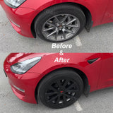 Tessgo Tesla Model 3 Wheel Cover 18 Inch Hubcap Inspired by Model 3 Sport Wheels Exterior Accessories Upgrade 2021-2023.10