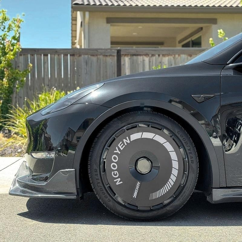 DIY Tesla Model 3/Y Custom Graphic Aerodisc Wheel Covers 4PCS 18/19/20Inch Full Coverage