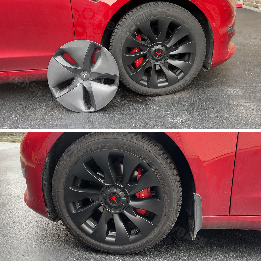 Model 3 18 inch Überturbine Wheel Cover For Tesla 3 18inch Aero Wheel Caps Matte 4PCS