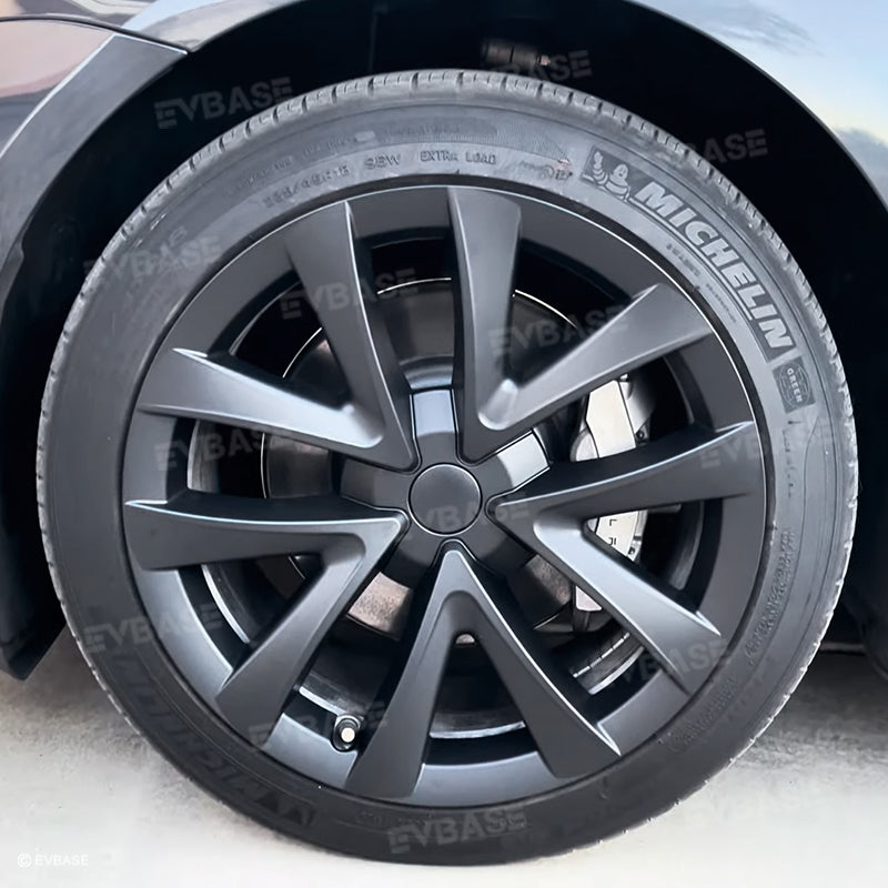 Tessgo Tesla Model 3 Arachnid Wheel Cover 18 inch Sport Model S Plaid Version Wheel Cap 4PCS Matte