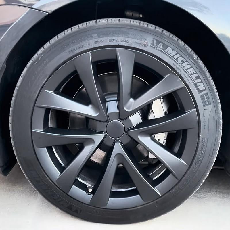 18-inch Arachnid-style wheel covers for Model 3 Highland